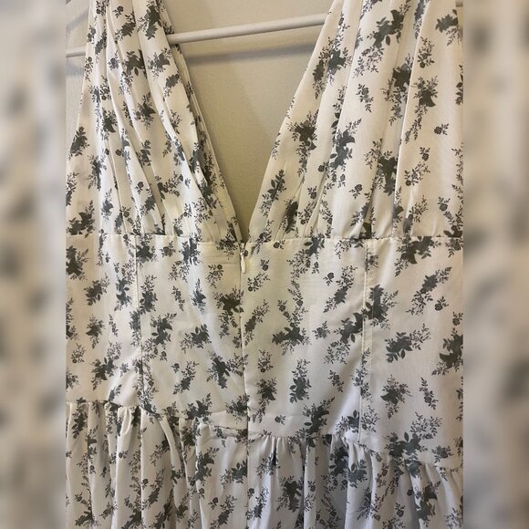 Emmelina Cotton Corset Green Sundress | size L/XL - Picture 4 of 5